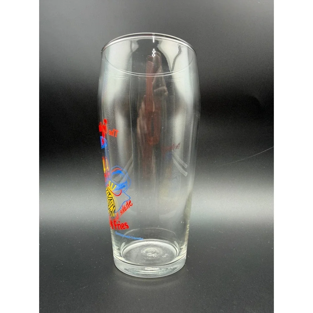 Vintage 1993 McDonalds The Original Shake Burger Fries Glass Collector Tumbler